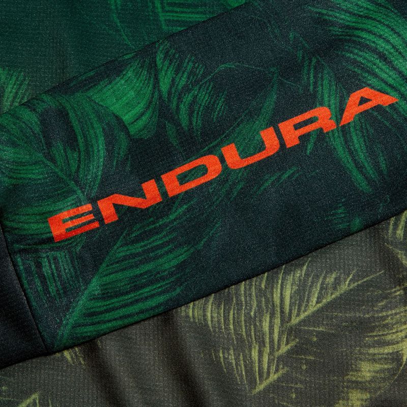 Fahrrad Longsleeve Damen Endura Tropical Print Ltd ghillie green 11