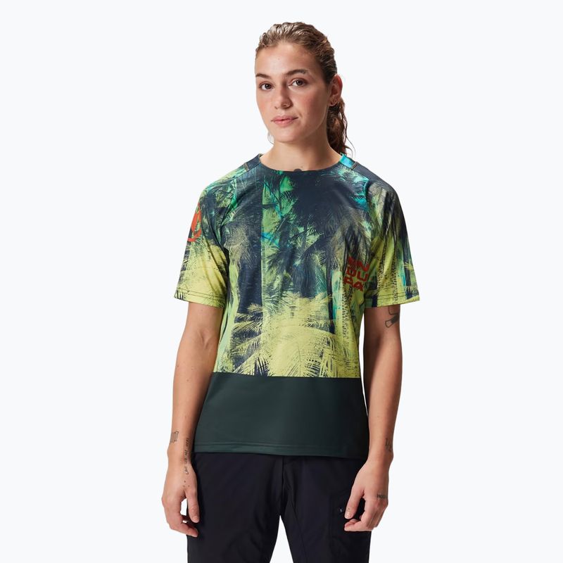 Fahrradtrikot Damen Endura Tropical Print Ltd ghillie green