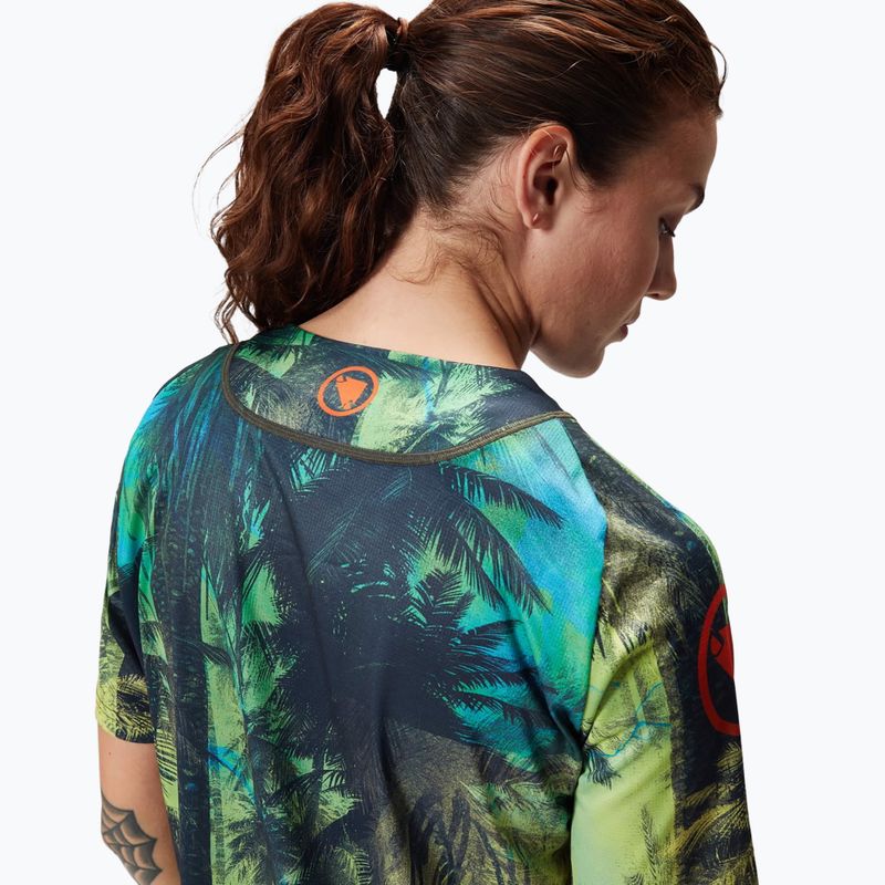 Fahrradtrikot Damen Endura Tropical Print Ltd ghillie green 6