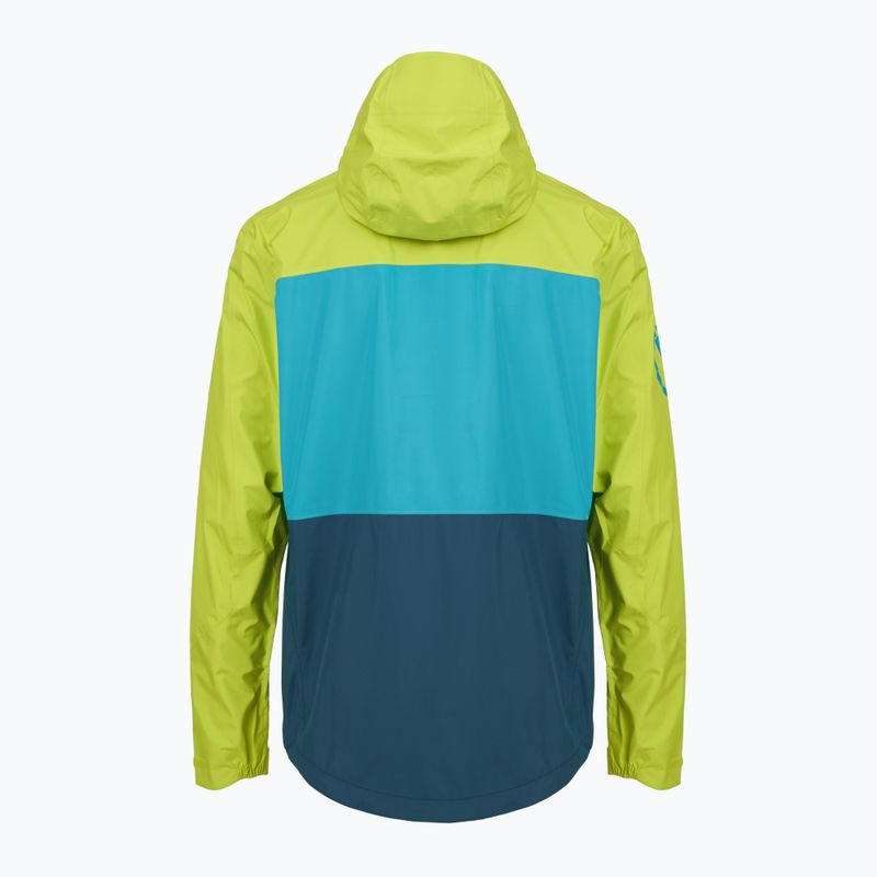 Fahrradjacke Herren Endura Singletrack II Waterproof lime green 2