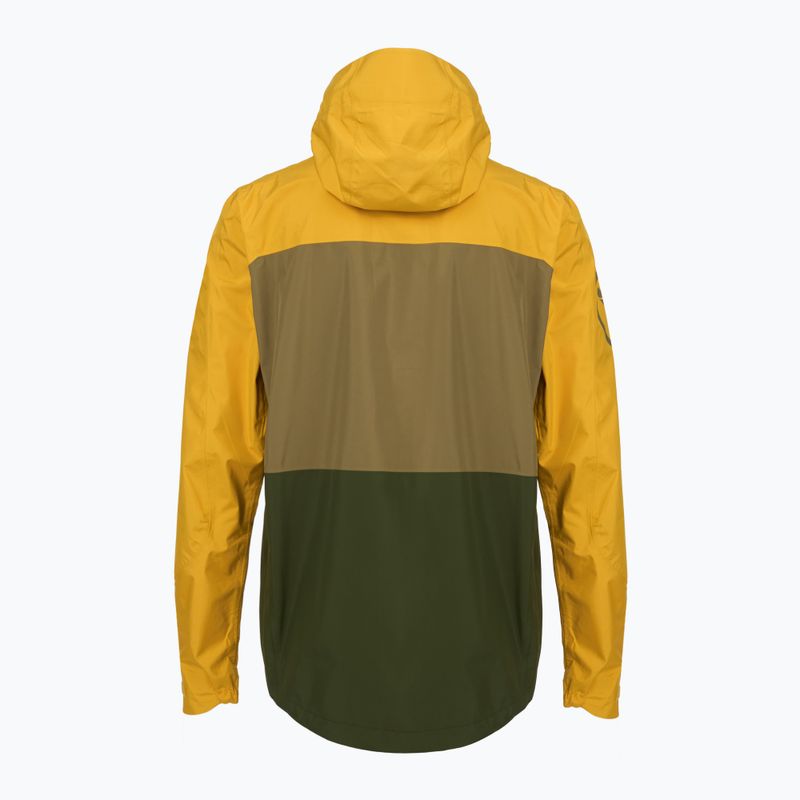 Fahrradjacke Herren Endura Singletrack II Waterproof mustard 2
