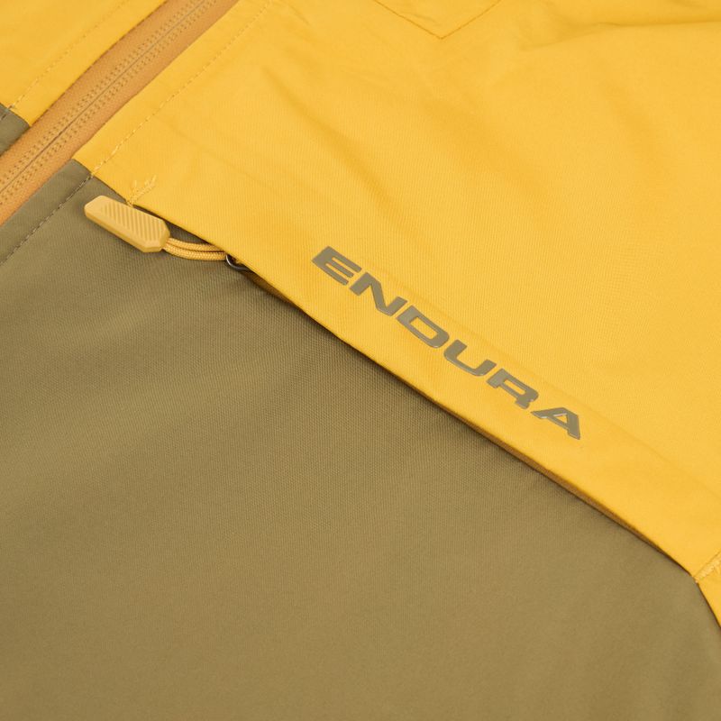Fahrradjacke Herren Endura Singletrack II Waterproof mustard 3