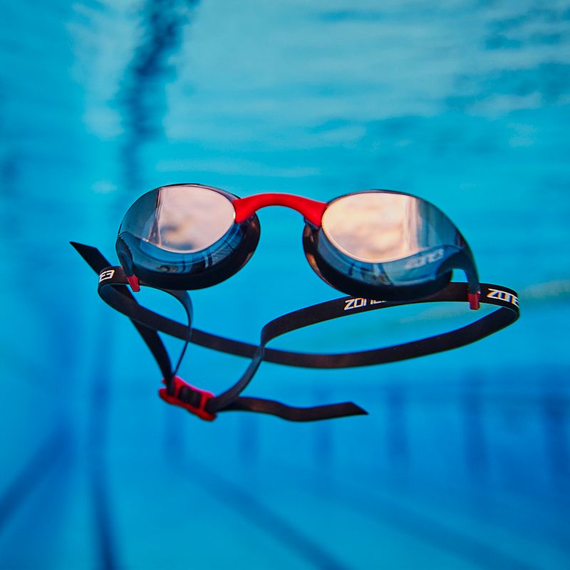 ZONE3 Volare Streamline Rennschwimmbrille schwarz/rot 3