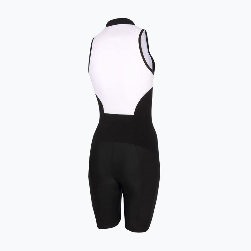 Damen-Triathlonanzug ZONE3 Lava Long Distance Trisuit black/white/green 2