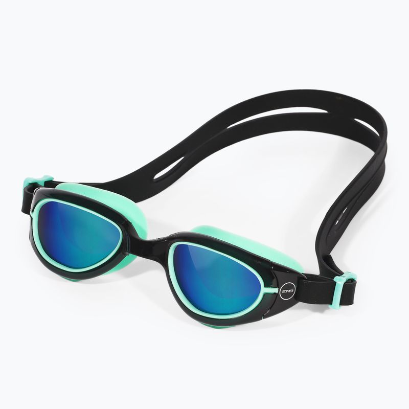 ZONE3 Kinderschwimmbrille Aquahero grün revo mirror/schwarz/grün