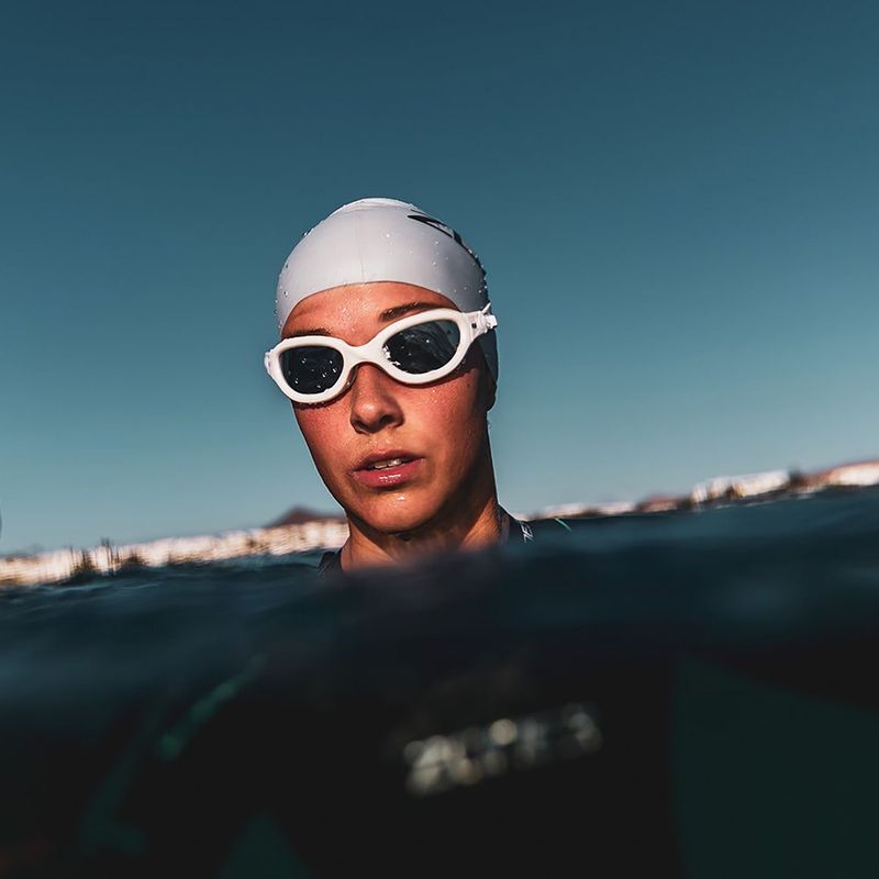 Schwimmbrille ZONE3 Venator-X white/silver/polarized revo pink lens 2