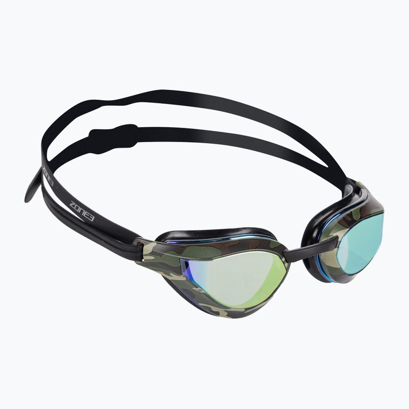 ZONE3 Viper-Speed schwarz/grün/camo Schwimmbrille