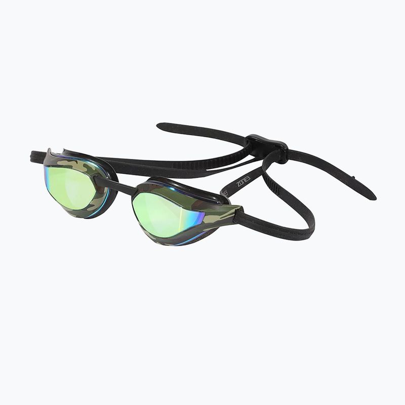 ZONE3 Viper-Speed schwarz/grün/camo Schwimmbrille 5