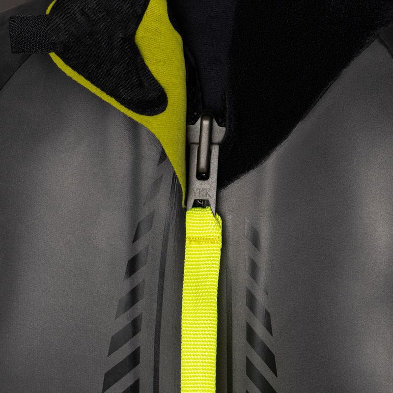 Men's ZONE3 Sleeveless Vision Triathlon Schaumstoff schwarz/lime/gun metal 5