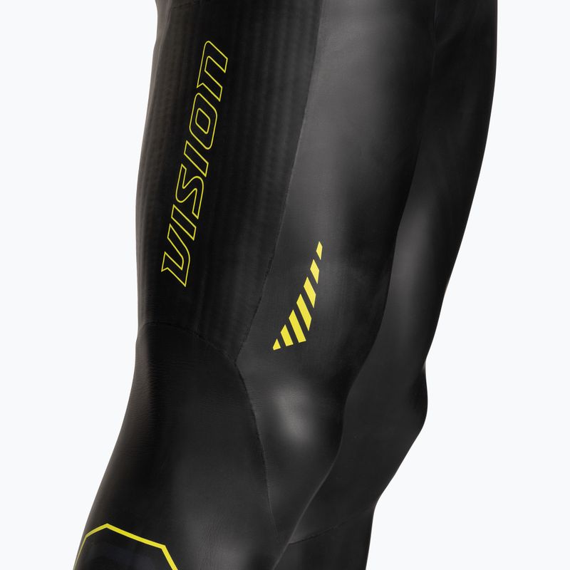 Men's ZONE3 Sleeveless Vision Triathlon Schaumstoff schwarz/lime/gun metal 6