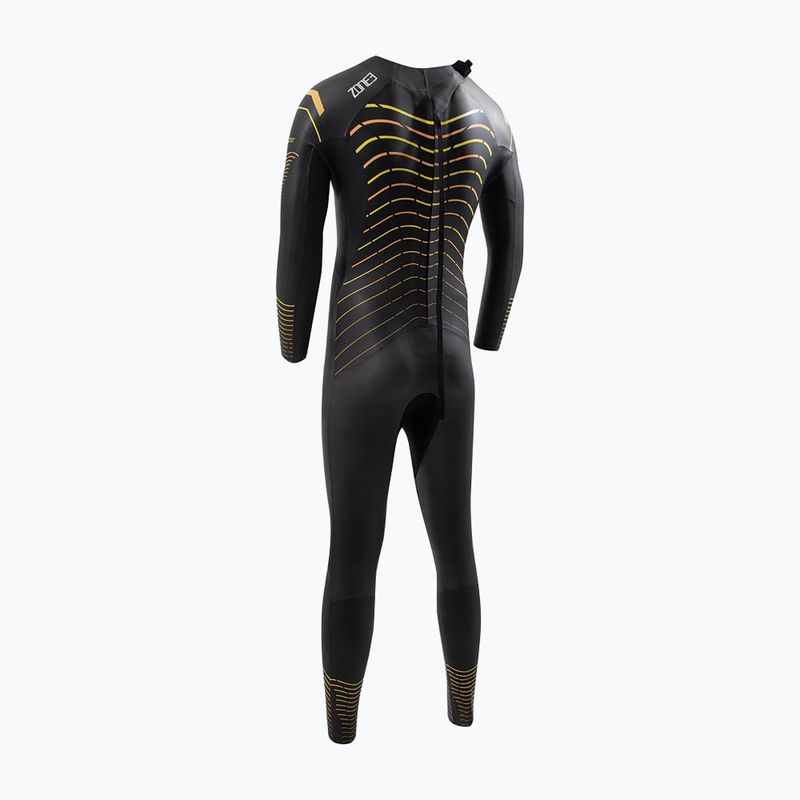 Schaumstoff für das Schwimmen Herren ZONE3 Thermal Aspect Breaststroke black/orange/yellow 2