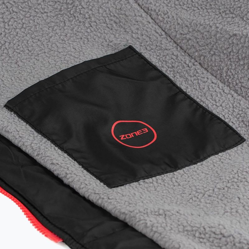 Kinder ZONE3 Polar Fleece Parka Wickelmantel Jr schwarz 7