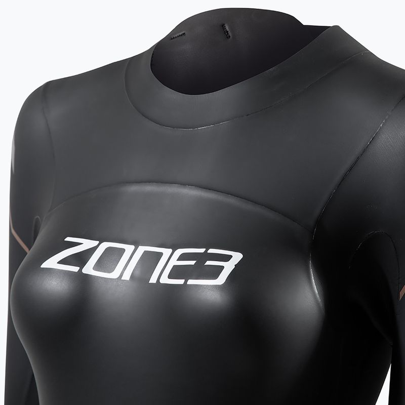 Damen Triathlon Neoprenanzug ZONE3 Thermal Agile 3 mm schwarz/gold 3