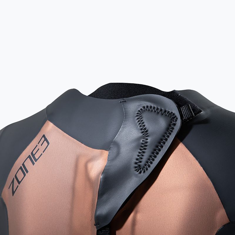 Damen Triathlon Neoprenanzug ZONE3 Thermal Agile 3 mm schwarz/gold 4