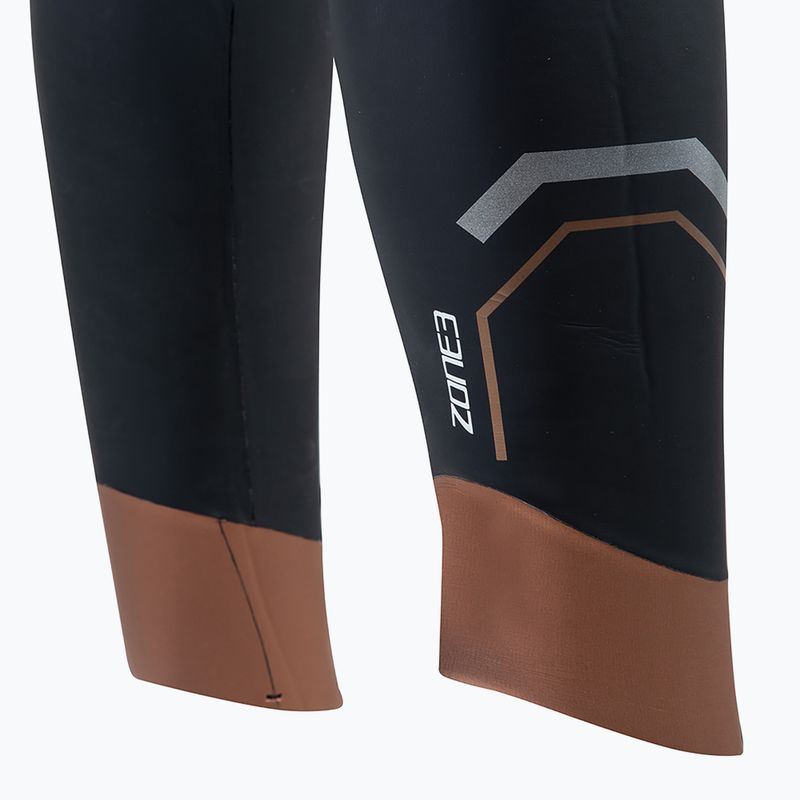Damen Triathlon Neoprenanzug ZONE3 Thermal Agile 3 mm schwarz/gold 5