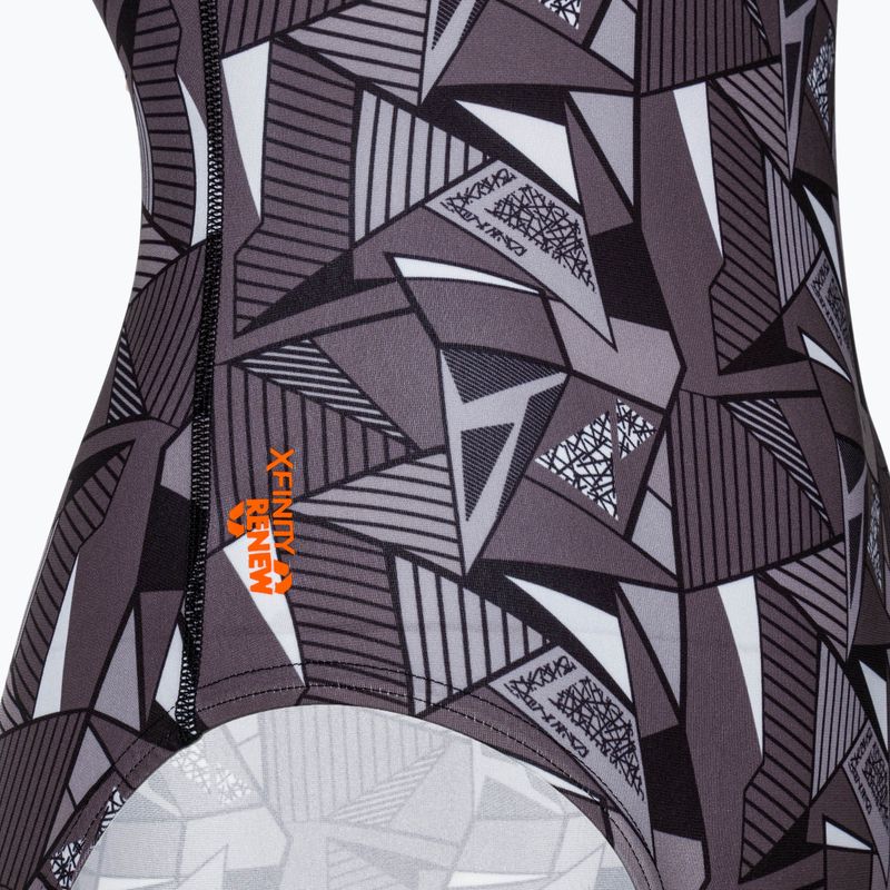 Badeanzug Damen ZONE3 OWS Renew High Neck black/white