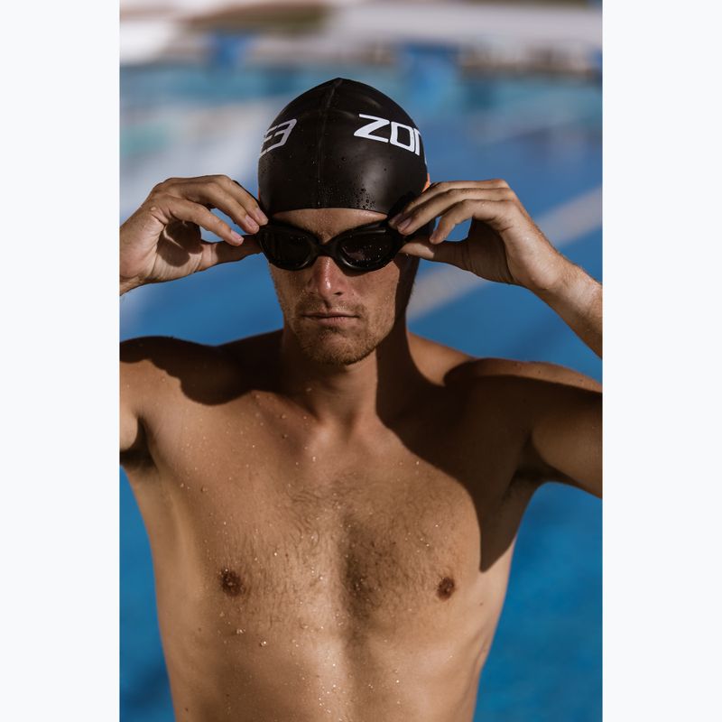 Schwimmbrille ZONE3 Venator-X black/neon orange 2