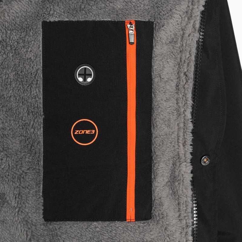 ZONE3 Thermo Tech Changing Fleece Parka schwarz/orange 8