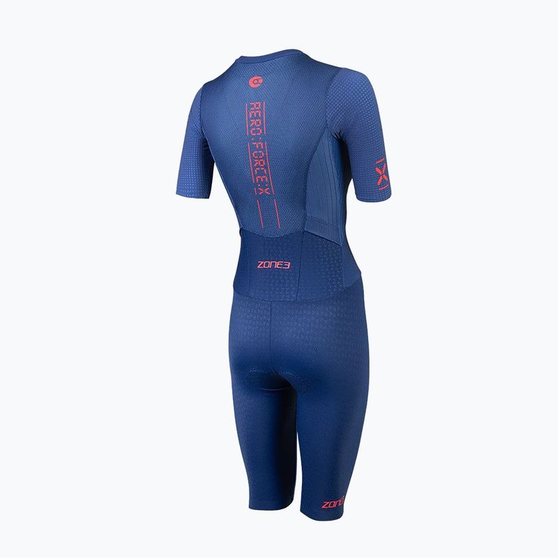 Damen-Triathlonanzug ZONE3 Aeroforce X II SS Trisuit navy 2