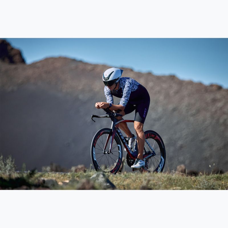 Herren ZONE3 Lava Kurzarm Triathlonanzug weiß/kies 5