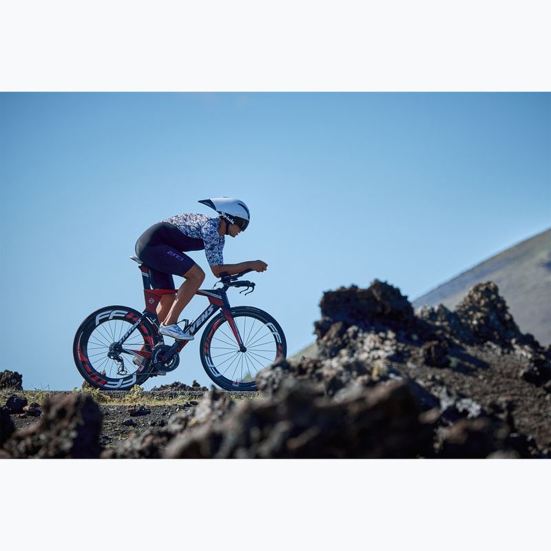 Herren ZONE3 Lava Kurzarm Triathlonanzug weiß/kies 7