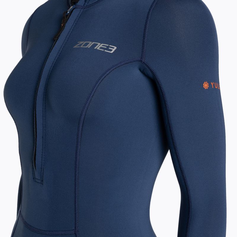 Schaumstoff für das Schwimmen Damen ZONE3 Yulex Long Sleeve navy 4