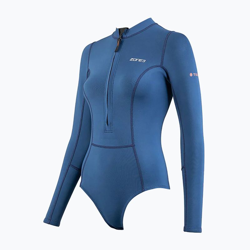 Schaumstoff für das Schwimmen Damen ZONE3 Yulex Long Sleeve navy 6