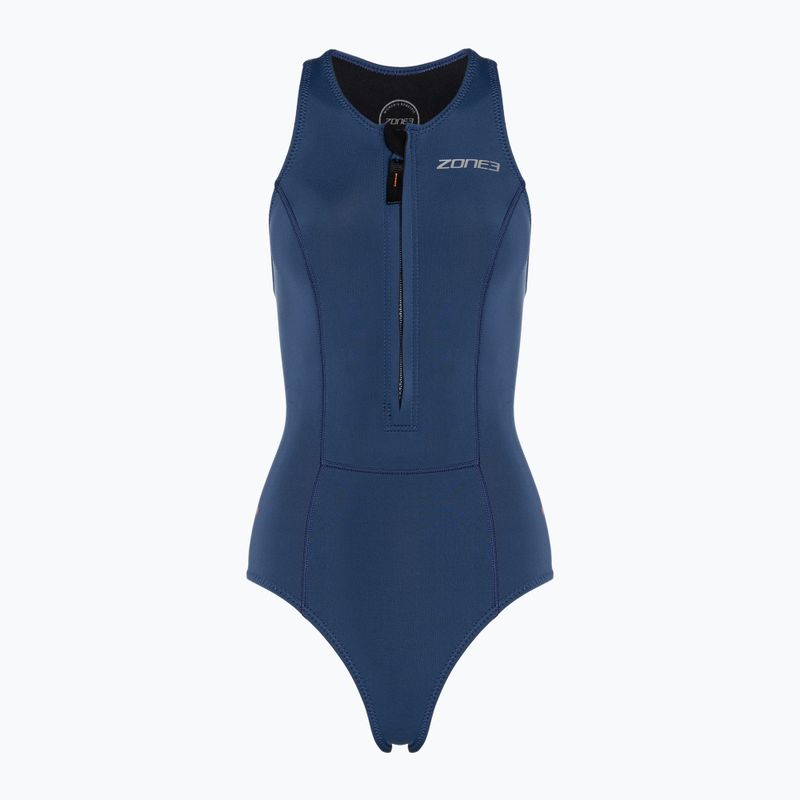 Schaumstoff für das Schwimmen Damen ZONE3 Yulex Sleeveless navy
