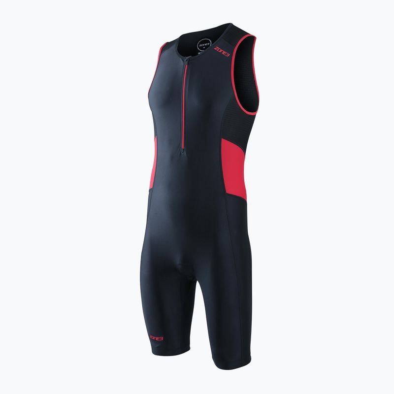 ZONE3 Activate Trisuit Herren Triathlonanzug schwarz/rot 2