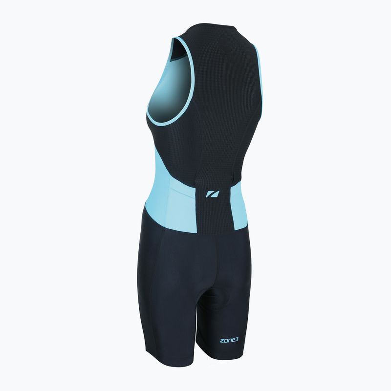Triathlon-Anzug Damen ZONE3 Activate Trisuit black/turquoise 3