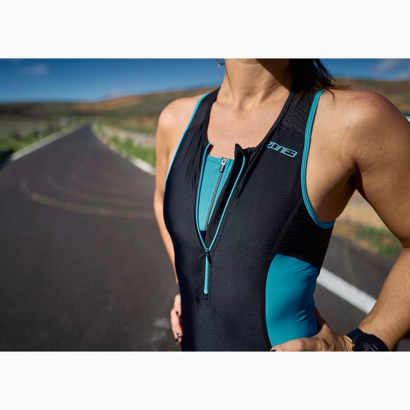 Triathlon-Anzug Damen ZONE3 Activate Trisuit black/turquoise 8