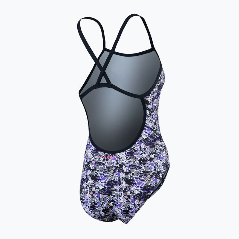 Einteiler Badeanzug Damen ZONE3 Pacific Koa Strap Back black/green 5