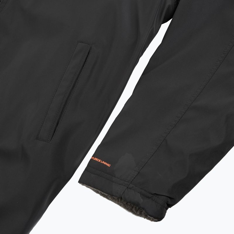 ZONE3 Recycelter Robe Parka Mantel schwarz/grau/orange 4