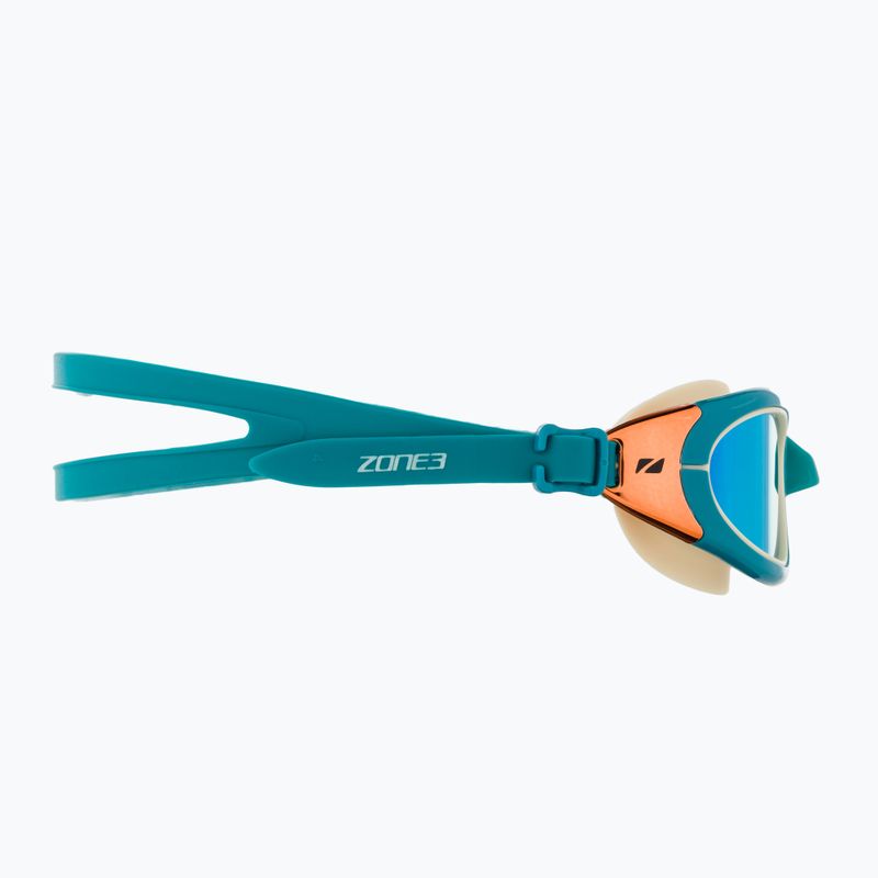 ZONE3 Attack teal/cream/cooper Schwimmbrille 3