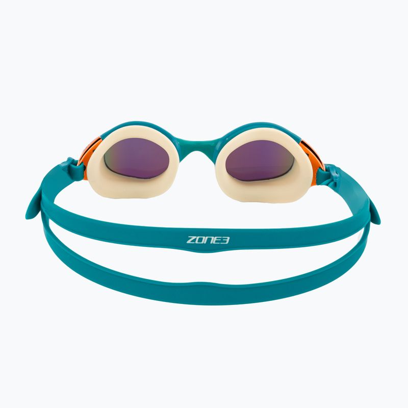 ZONE3 Attack teal/cream/cooper Schwimmbrille 5