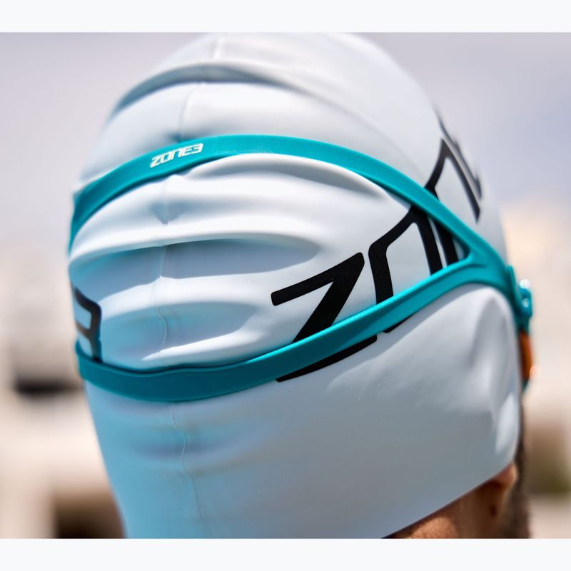 ZONE3 Attack teal/cream/cooper Schwimmbrille 9