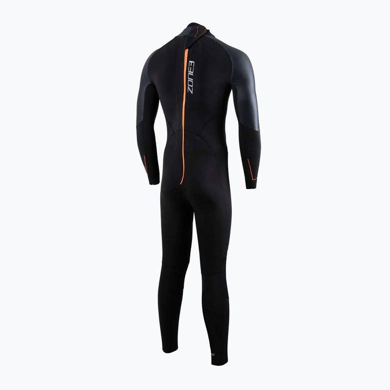 ZONE3 Yulex® Switch Herren Schwimmanzug schwarz/orange 2