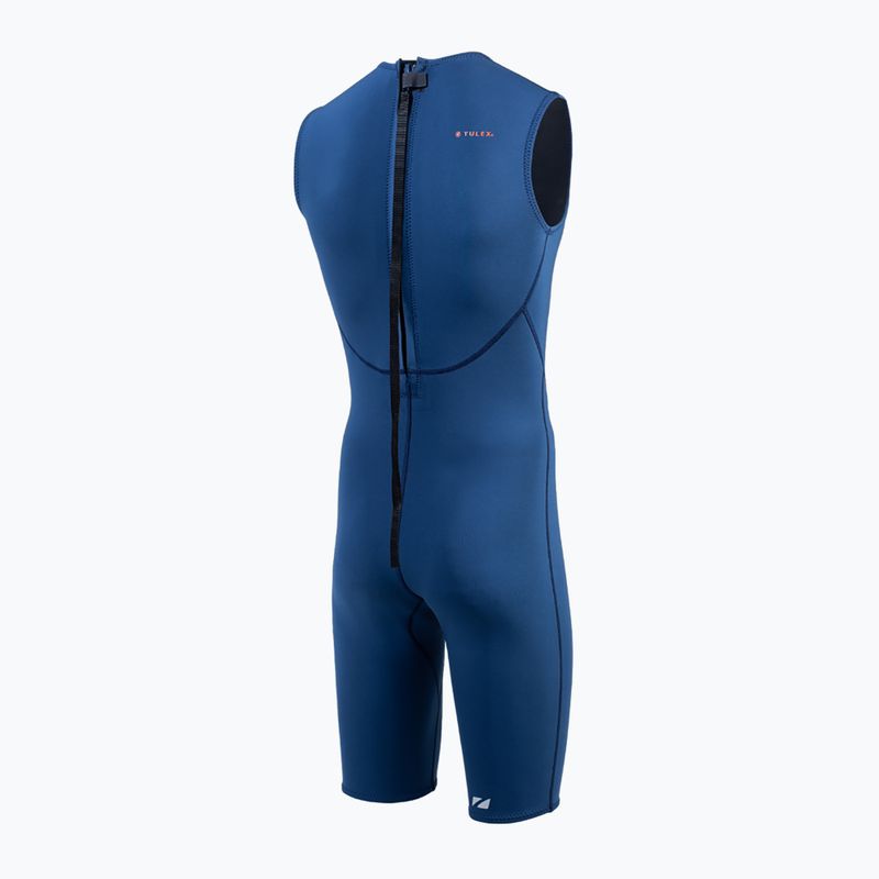 Neoprenanzug Herren ZONE3 Yulex Kneeskin 1,5 mm navy/silver 2