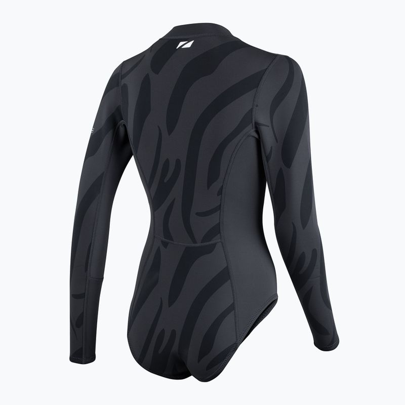 Einteiler Badeanzug Damen ZONE3 Yulex black/grey 2