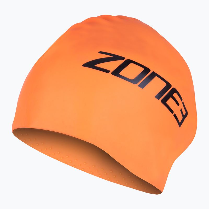 ZONE3 Extra lange Haare hi-vis Badekappe orange