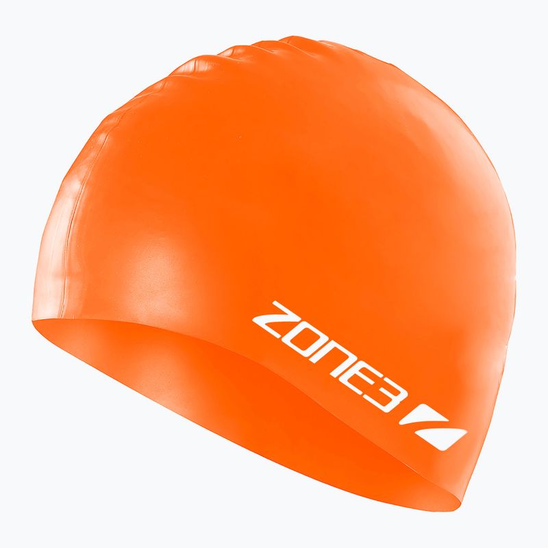 Schwimmkappe ZONE3 Silicone Swim hi-vis orange