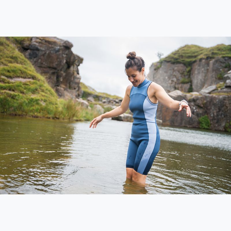 Damen-Einteiler Badeanzug ZONE3 Yulex Kneeskin multi blue/white 4