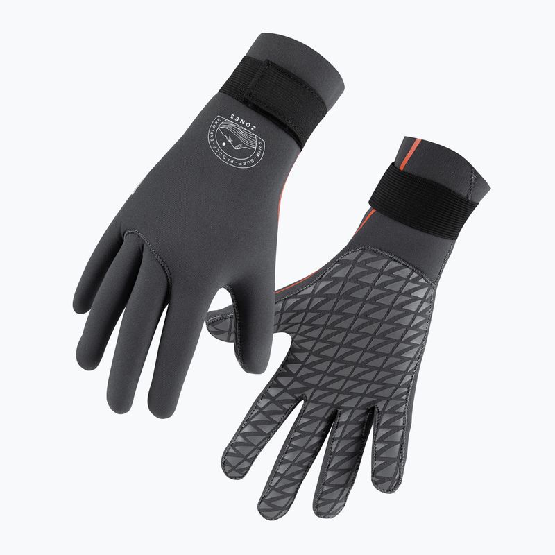 Neoprenhandschuhe ZONE3 Active Flex Swim 3 mm grey/orange