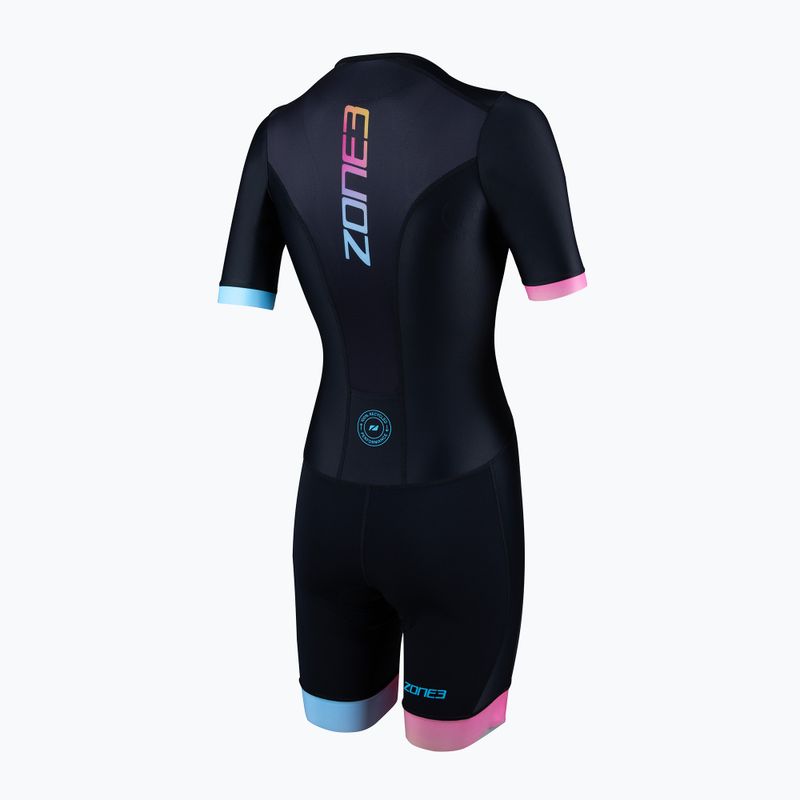 Damen Triathlonanzug ZONE3 Activate+ Trisuit schwarz/neon 2