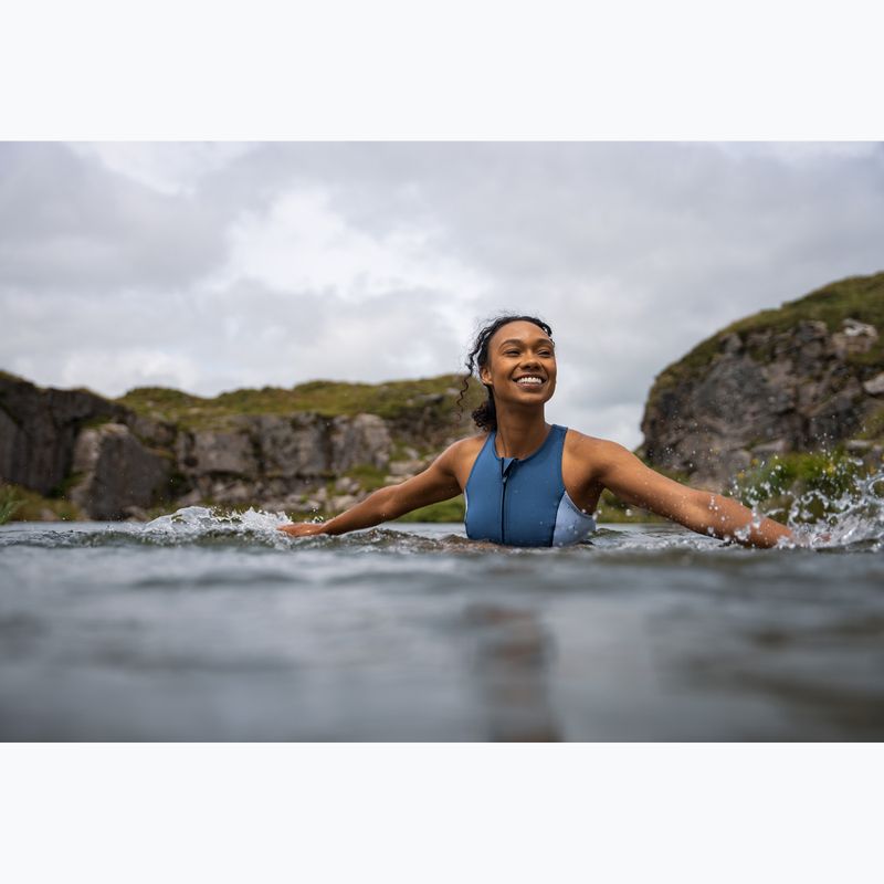 Damen Schwimm-Neoprenanzug ZONE3 Yulex Sleeveless multi blue/white 6