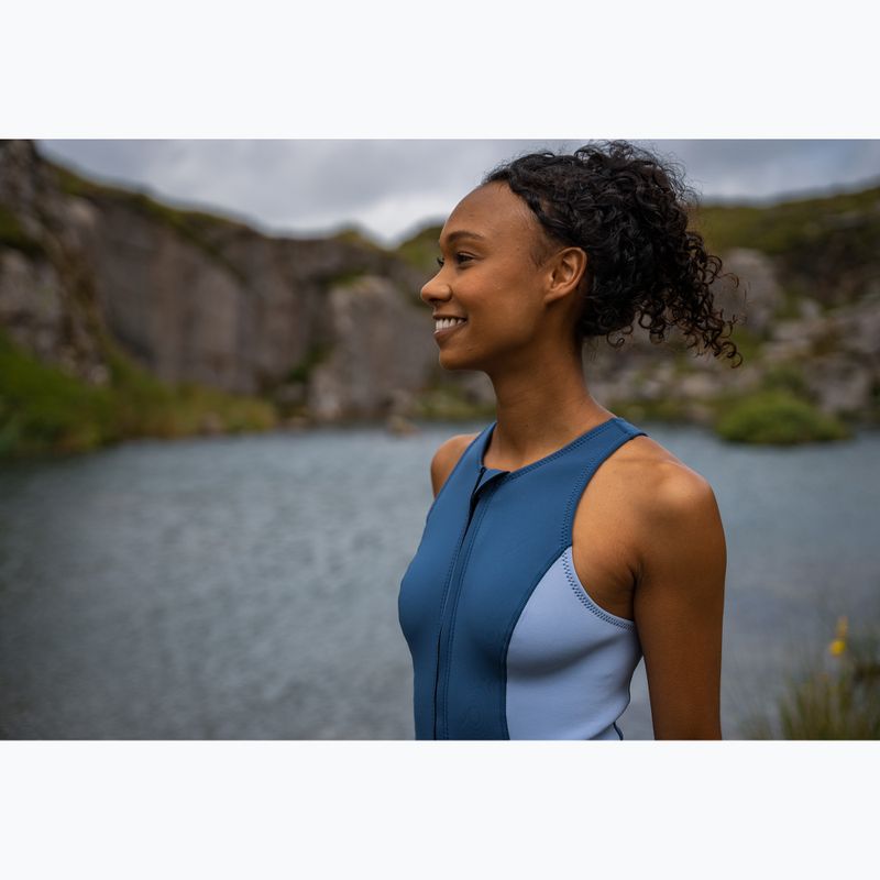 Damen Schwimm-Neoprenanzug ZONE3 Yulex Sleeveless multi blue/white 9