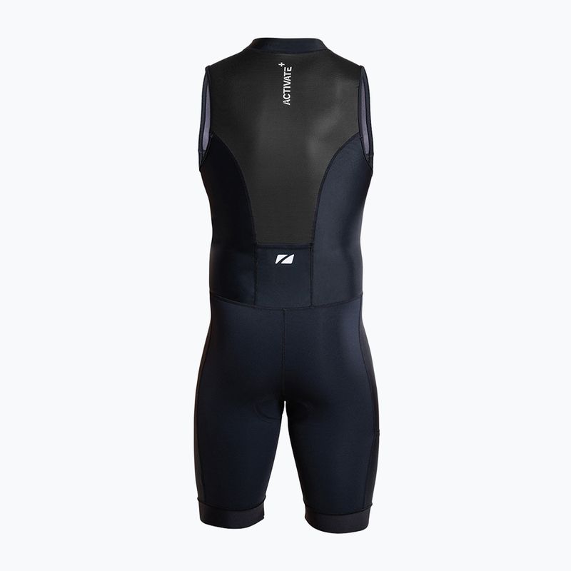 Triathlonanzug Herren ZONE3 Activate+ Sleeveless Trisuit black 2
