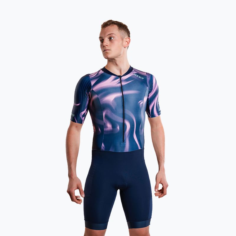 Triathlonanzug Herren ZONE3 Activate+ Trisuit print 6