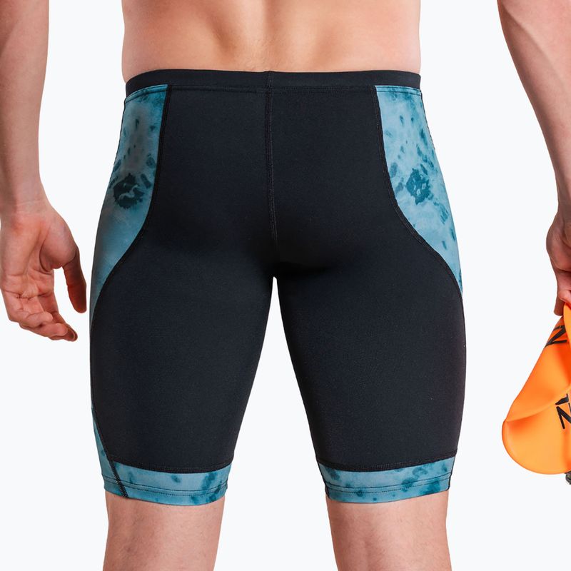 Herren-Schwimmjammer ZONE3 Performance Speed teal tie dye 5