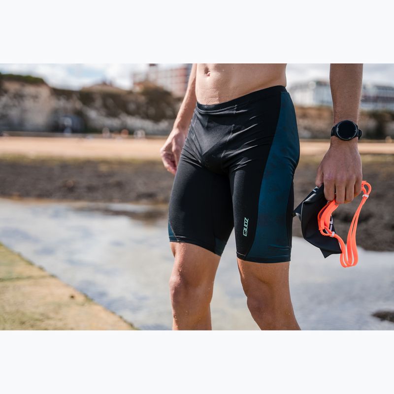 Herren-Schwimmjammer ZONE3 Performance Speed teal tie dye 7